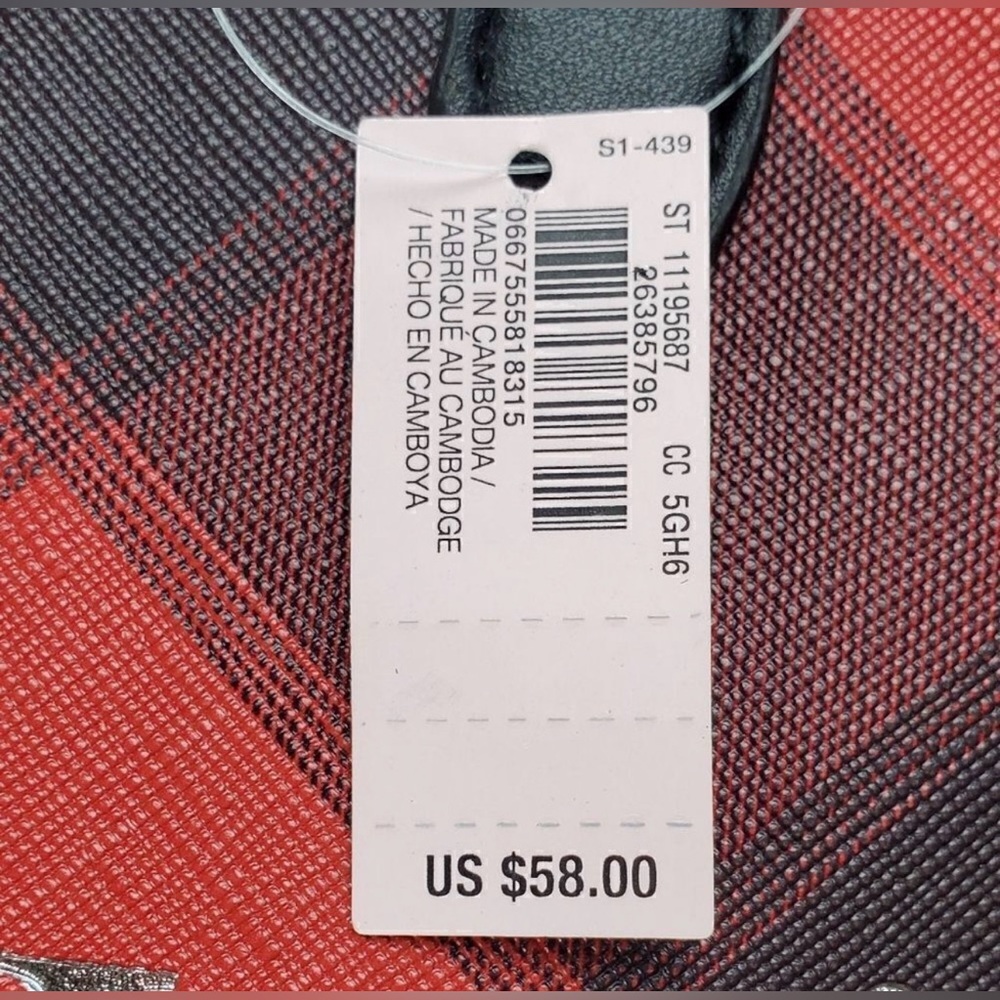 Victoria's Secret✨❤️🖤Red and Black Plaid Tote - Picture 4 of 5